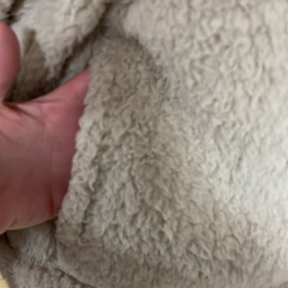 Leg3nd Discovery size XL zip up cream color teddy bear hoodie jacket - Picture 4 of 9